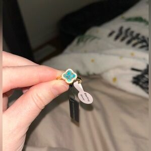 Sterling silver turquoise ring - size 8